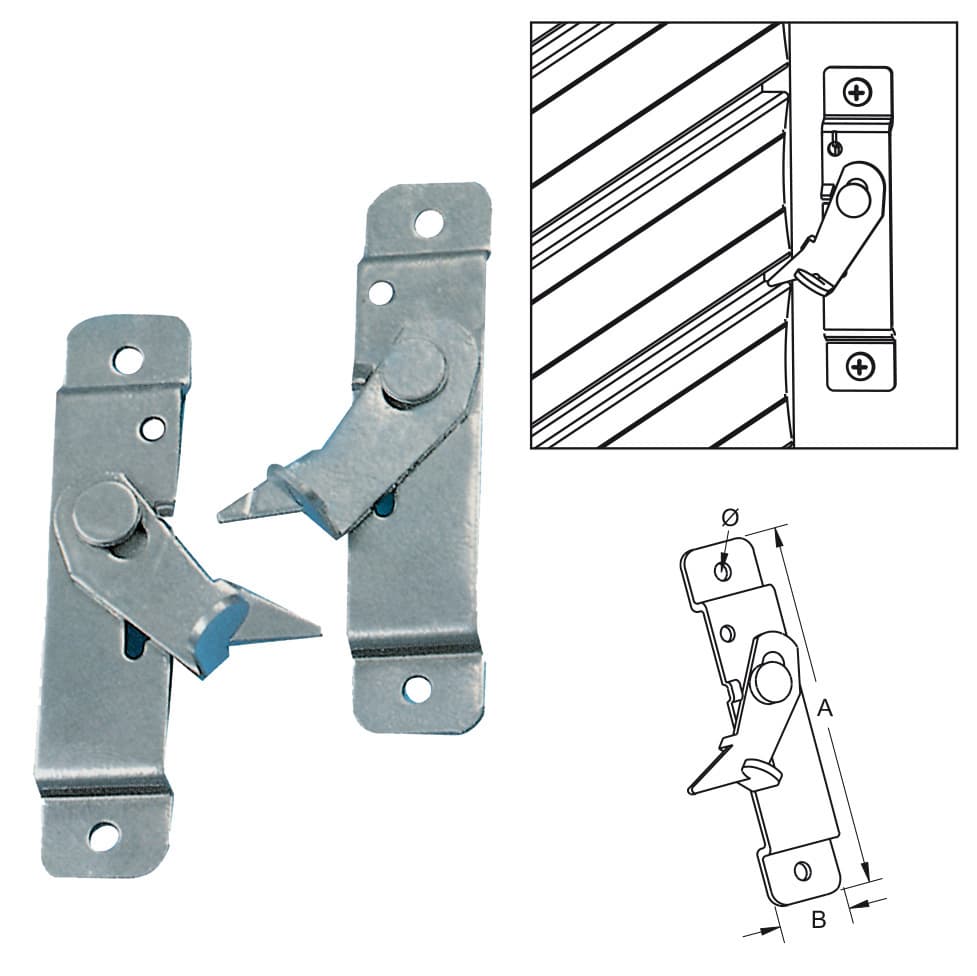 Blocca Tapparella Acciaio Zinc DX e Sx** Bolis Italia 25,0 Coppie - 2