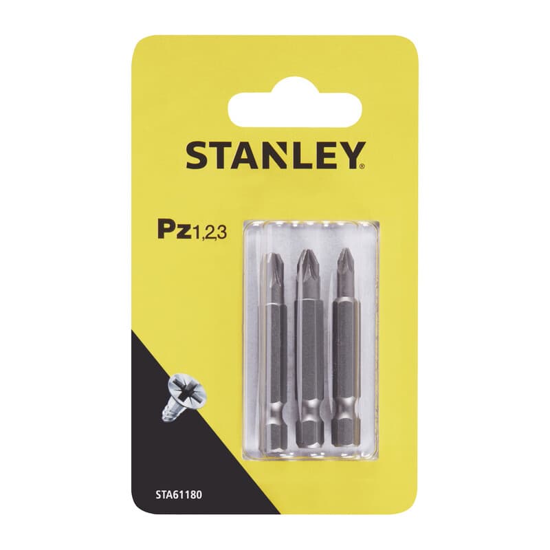 Piranha Stanley STA61180 X61180 3 Inserti Mm. 1 2 3 48 Pezzi - 2