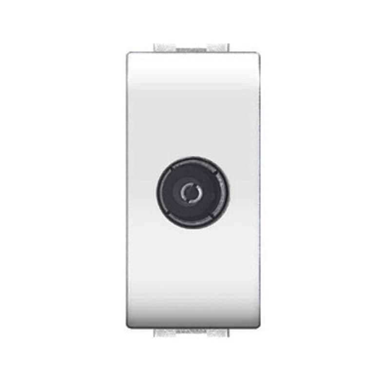Life 4048 x 1 Wh Presa Coassiale Tv Diretta Bianco Elettrocanali 12 Pezzi - 2