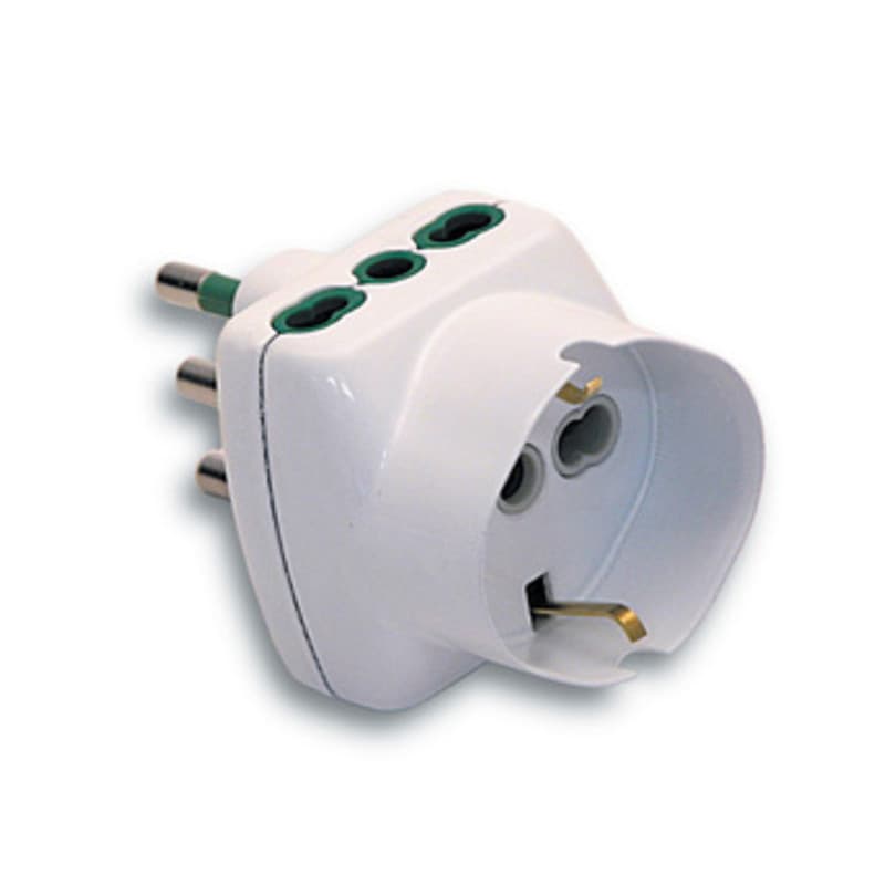 Fme 87.240 Bl Adattatatore 16A 2P e T 2 Bipas Schuko Fanton - 2