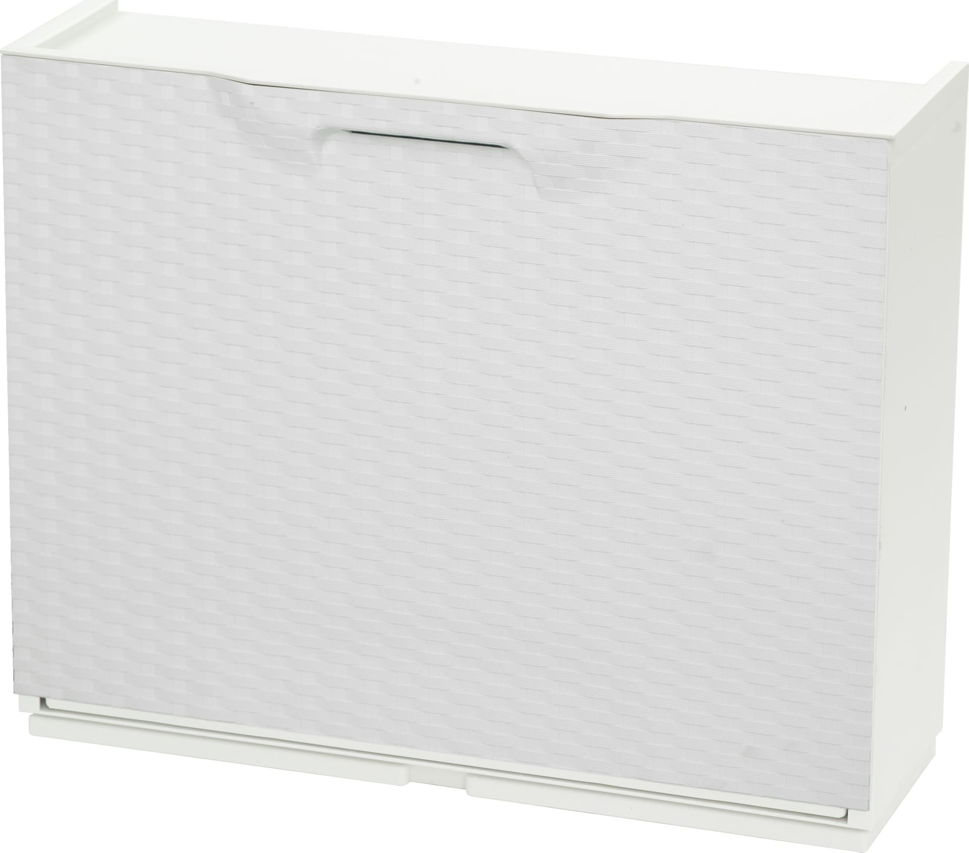 Scarpiera Modulare 51 x 17,3XH41 Cm Eff Rattan Bco Art Plast 7 Pezzi - 2