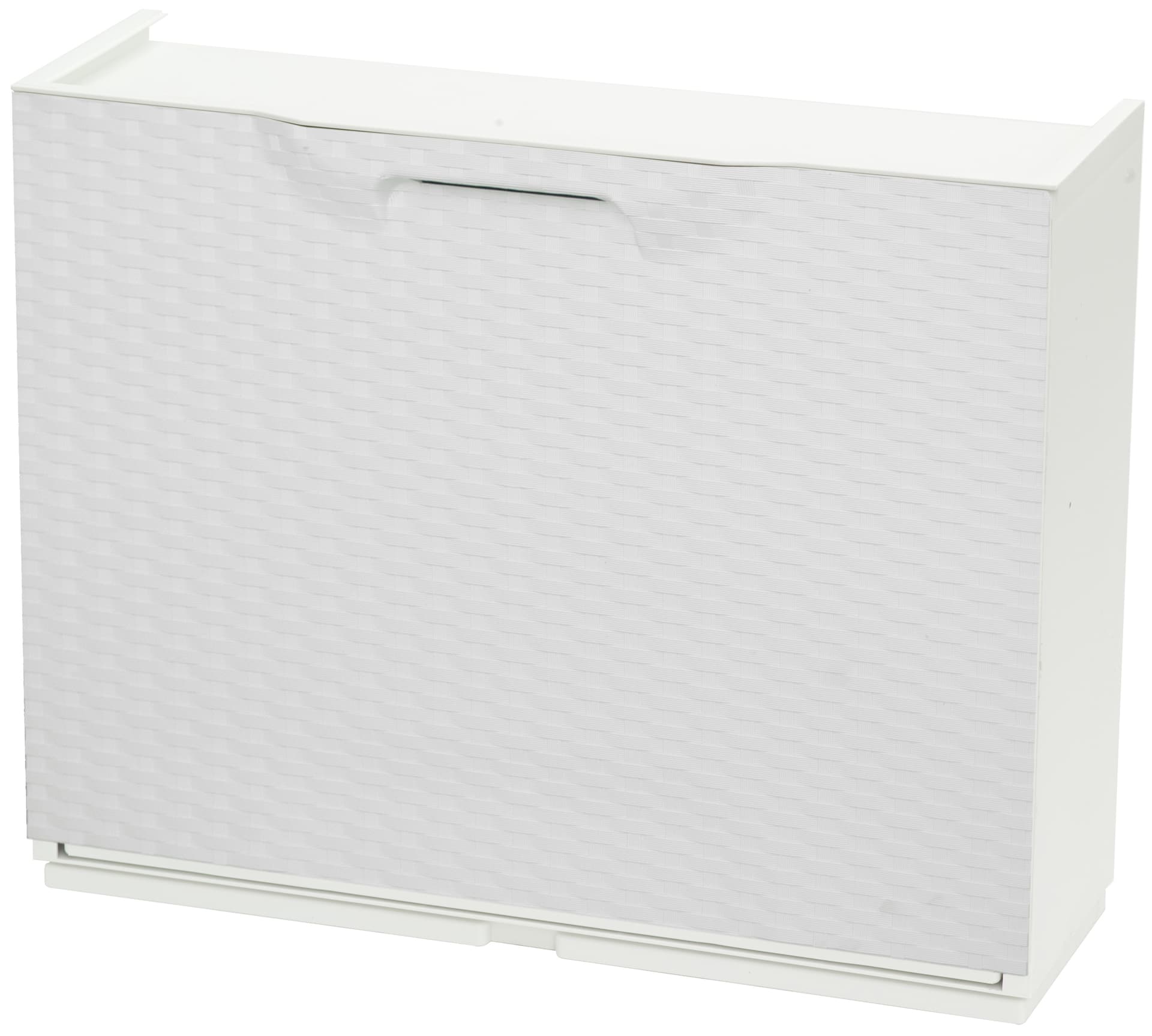 Scarpiera Modulare 51 x 17,3XH41 Cm Eff Rattan Bco Art Plast 7 Pezzi - 2