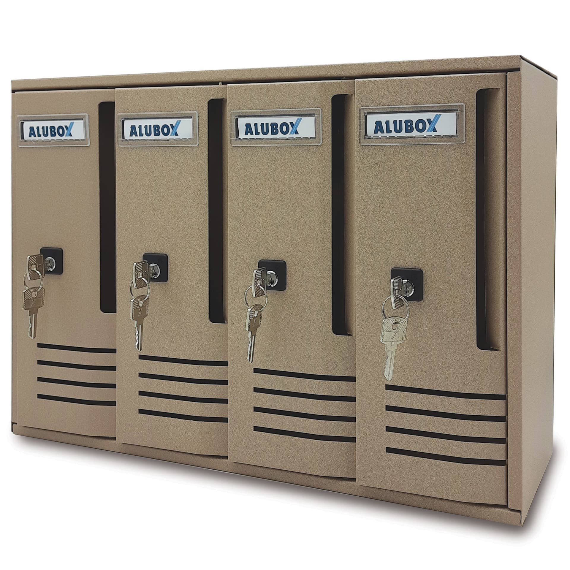 Cassetta Postale Alubox Cubo C4 42 x 17,5 x 30 Sabbia - 2