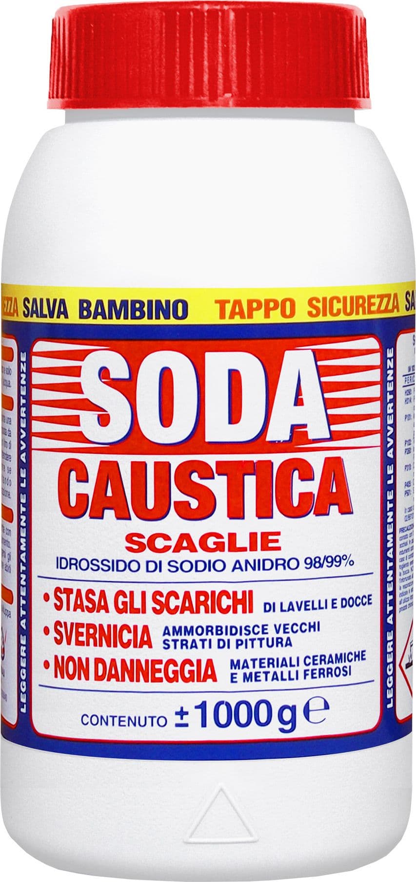 Soda Caustica a Scaglie 1 kg Cag Chemical 12 Pezzi
