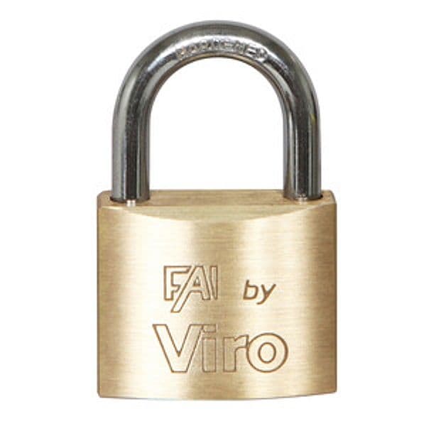 Lucchetto Rettangolare 40 mm Viro 554 Fai 12 Pezzi - 2