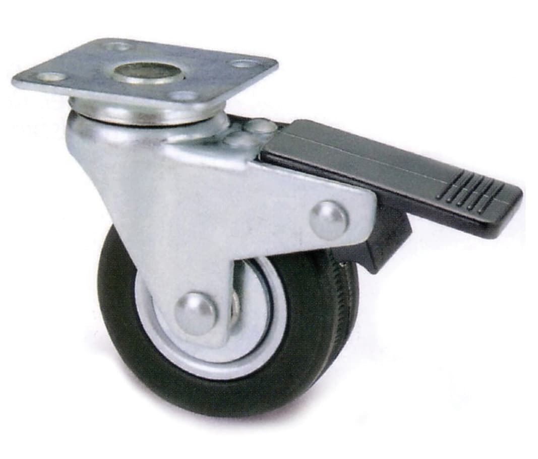 Mobile Ø 40 mm 160 Bis Piastra con Freno Ruota Avo 12 Pezzi - 2