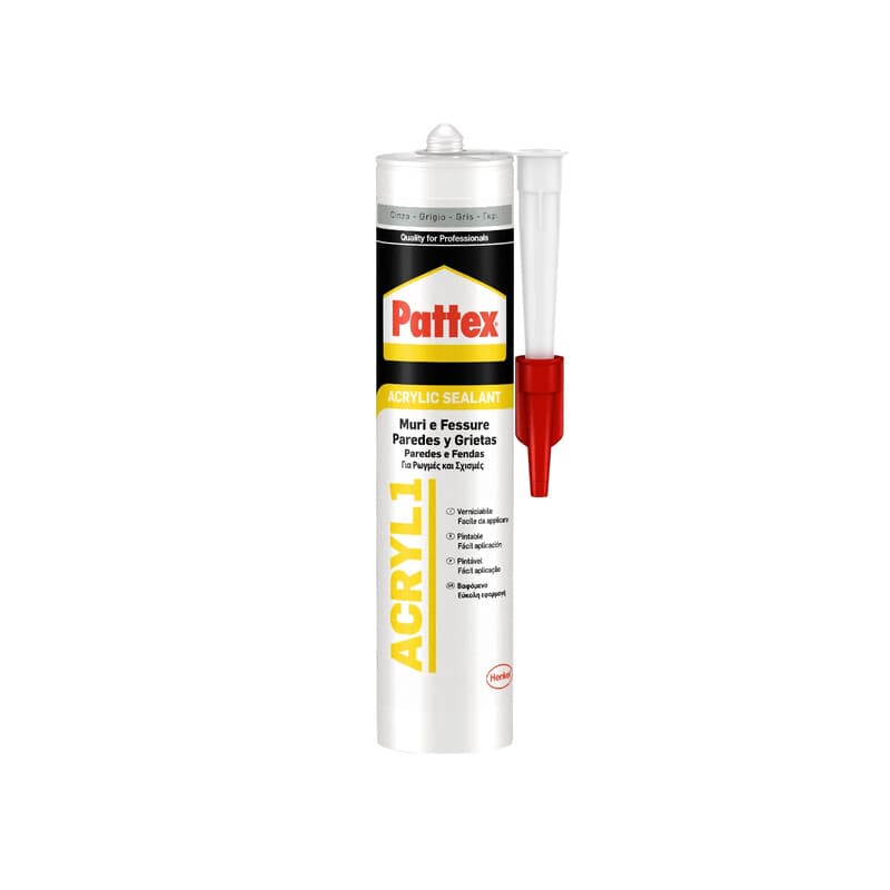 Pattex Acril One Grigio 300 ml Cartuccia Henkel Italia 25 Pezzi