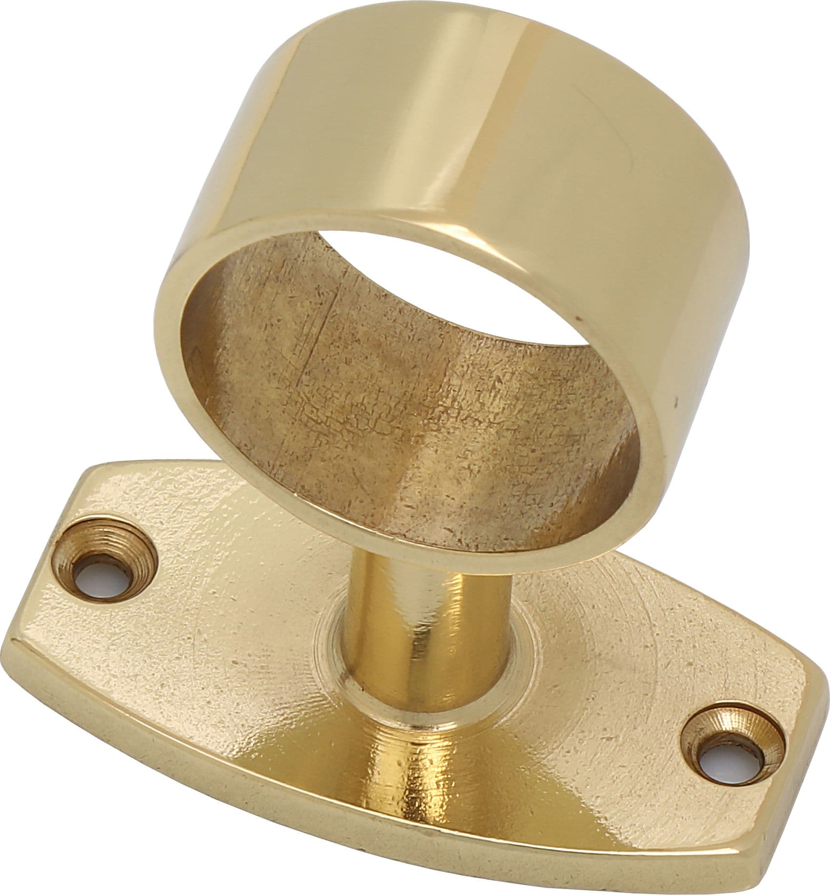Tubo Lucido D 25 mm** Passante Corrimano Ottone 5 Pezzi - 2