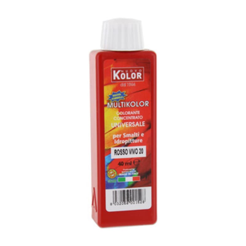 Colorante Universale 40 ml Rosso Vivo 20R 12 Pezzi - 2