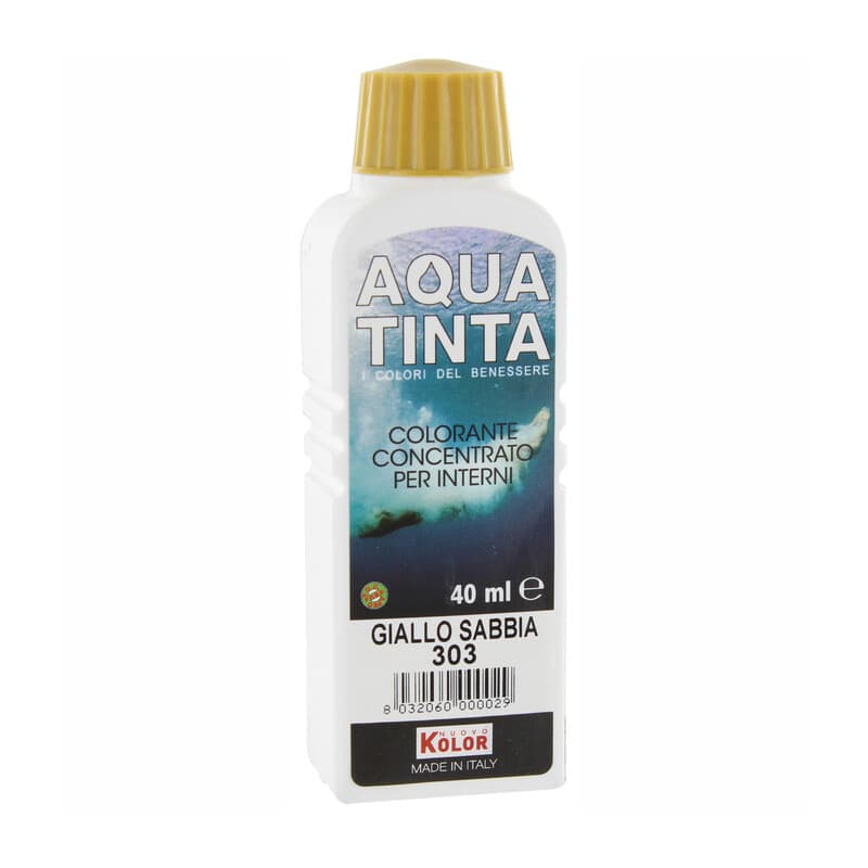 Aquatinta per Interni 40 ml Giallo Sabbia 303 10 Pezzi - 2