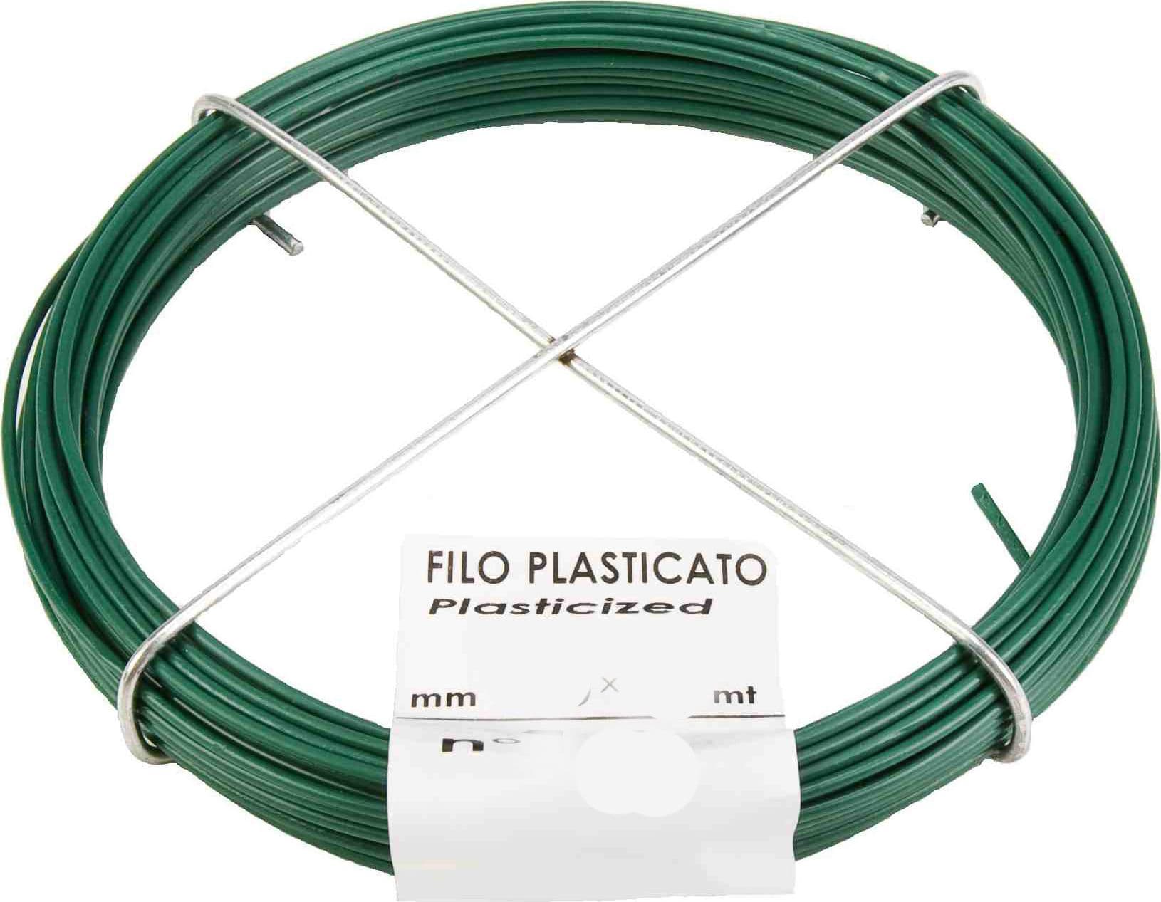 Matassina Filo Plasticato N.10 Ø 1,8 mm 13 m Verde Filotecnica 30 Pezzi - 2
