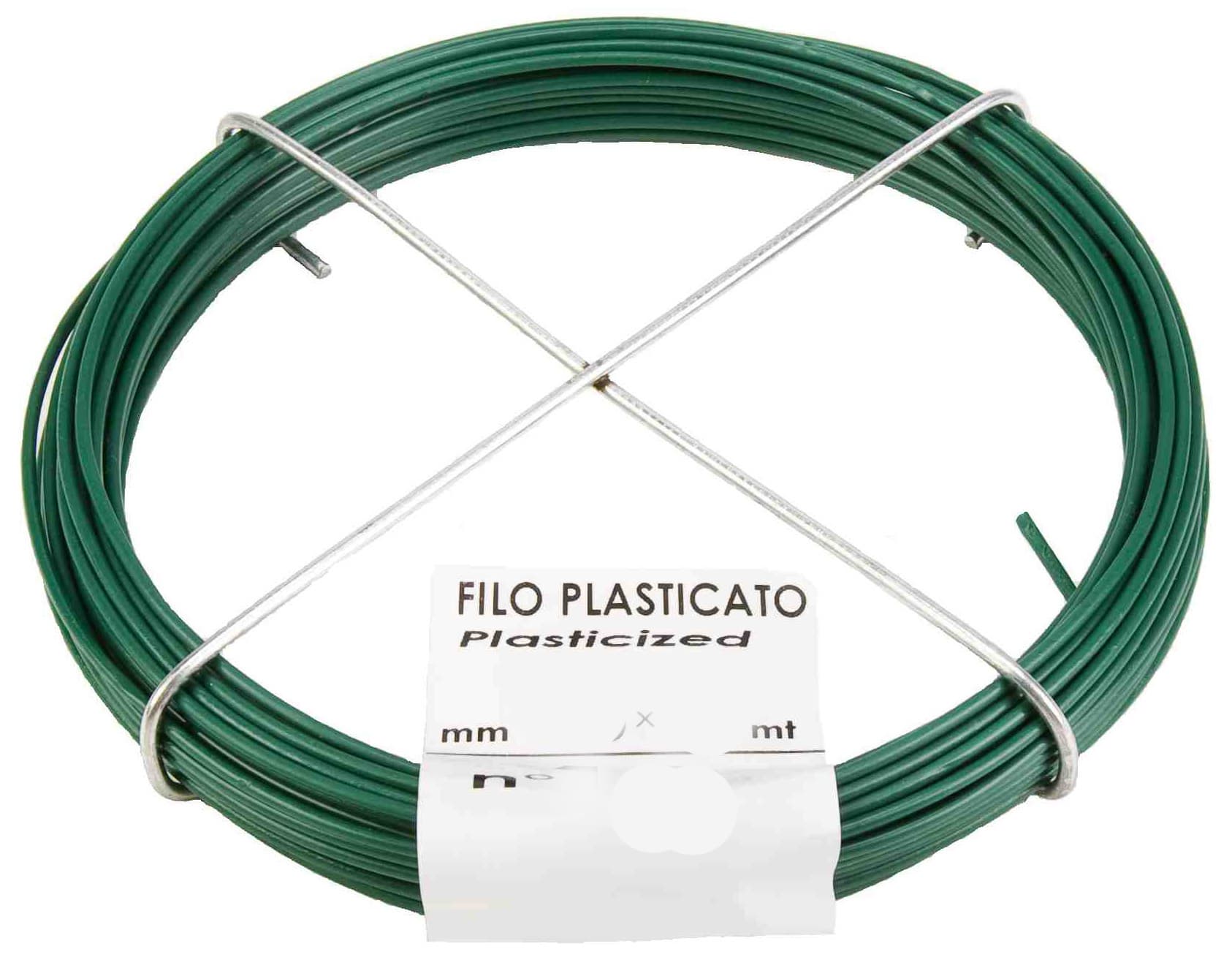 Matassina Filo Plasticato N.10 Ø 1,8 mm 13 m Verde Filotecnica 30 Pezzi - 2