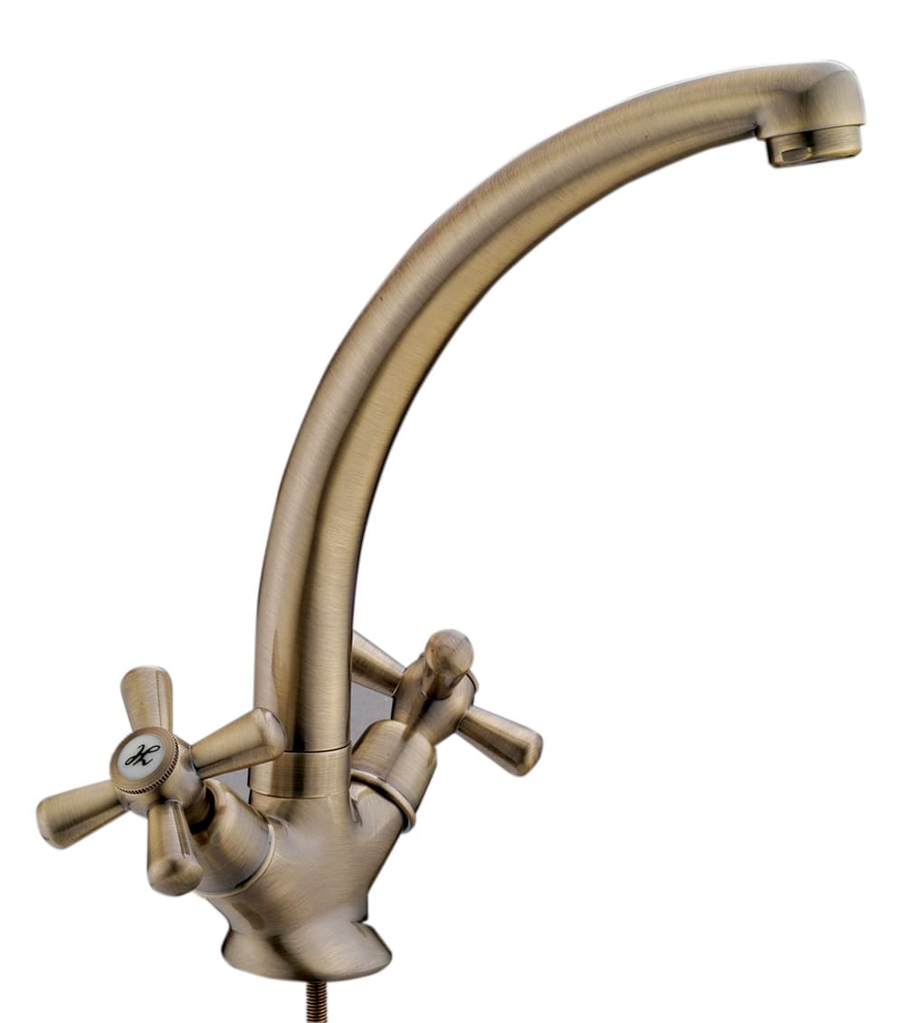 Serie Sofia Monofase.lavello Croce Bronzo Rubinetterie Associate - 2