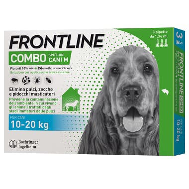 Combo 10 20 kg Cani Medi 3 Pipette Frontline - 2