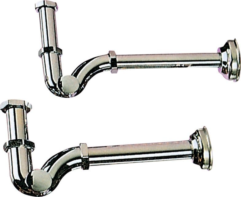 Sifone a S Ottone Cromato Ø 1 Alco 2,0 Blister Bl - 2