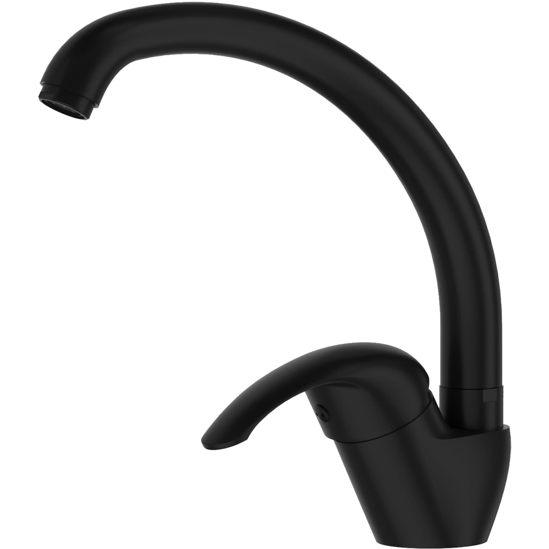 Serie Euro Misc. Lavello Canna Alta Nero Opaco - 2