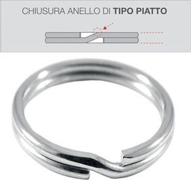 Sc Anello Portachiavi 25 mm * Diesse 5 Confezioni da 20 Pezzi - 2