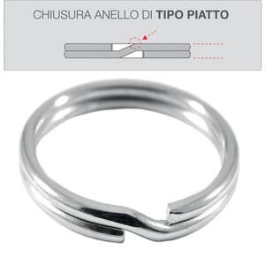 Sc Anello Portachiavi 25 mm * Diesse 5 Confezioni da 20 Pezzi - 2