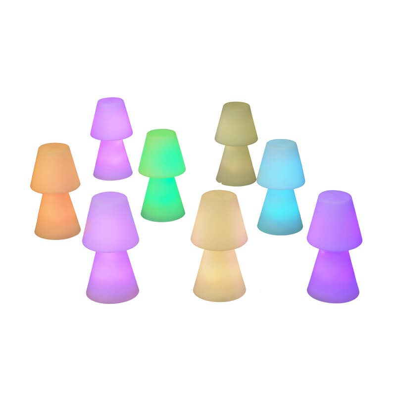Lampada da Tavolo Lola 20 Rgb Batt Ricaric Bianco - 2