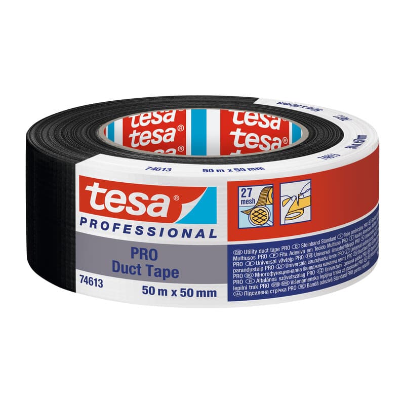 Nastro Americano Tesa Pro 50MMX50M Nero 6 Pezzi - 2