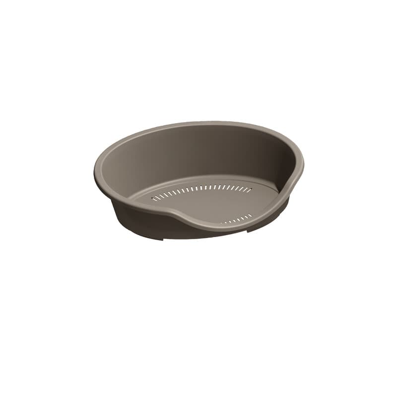 Zoov Lettino per Cani Gatti 80 x 60 x 25 cm Tortora - 2