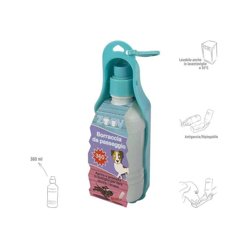 Zoov Borraccia da Passeggio 360 ml Verde - 2