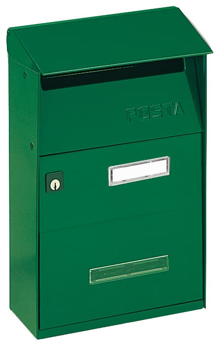 Cassetta Postale Alubox Ft Lamiera Verde - 2
