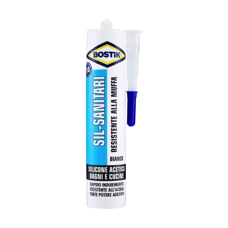 Bostik Sil Sanitari Resistente Muffa 280 ml Bianco 24 Pezzi - 2