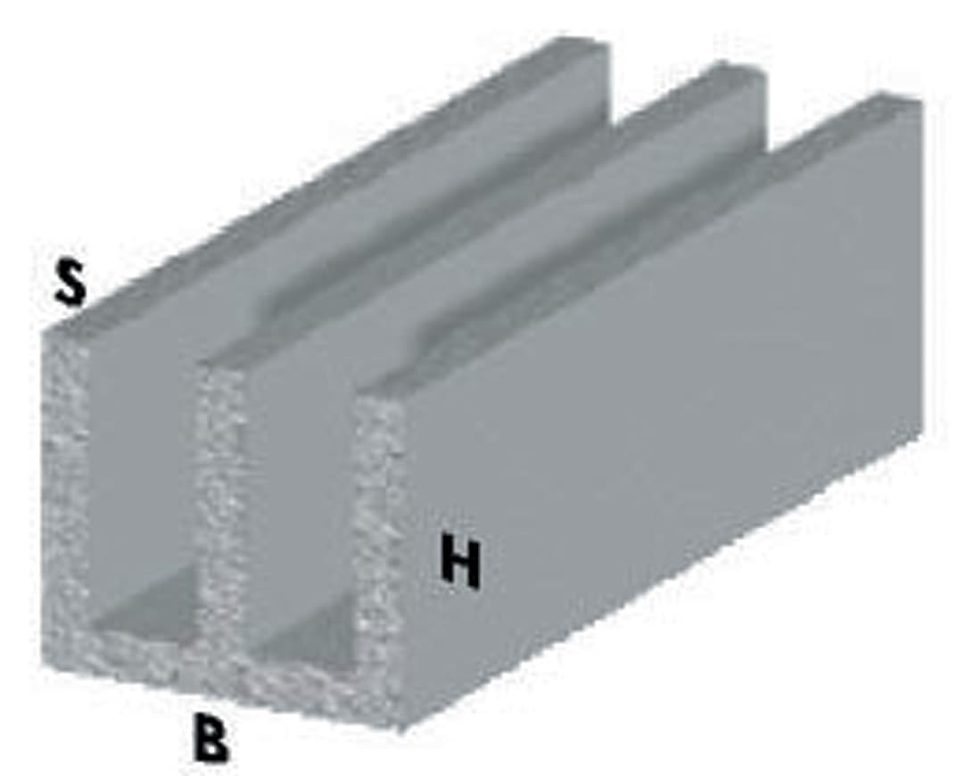 Profilo Argento H 100 cm Canalino Uu 16 x 7 x 1 mm Arcansas 5 Pezzi - 2