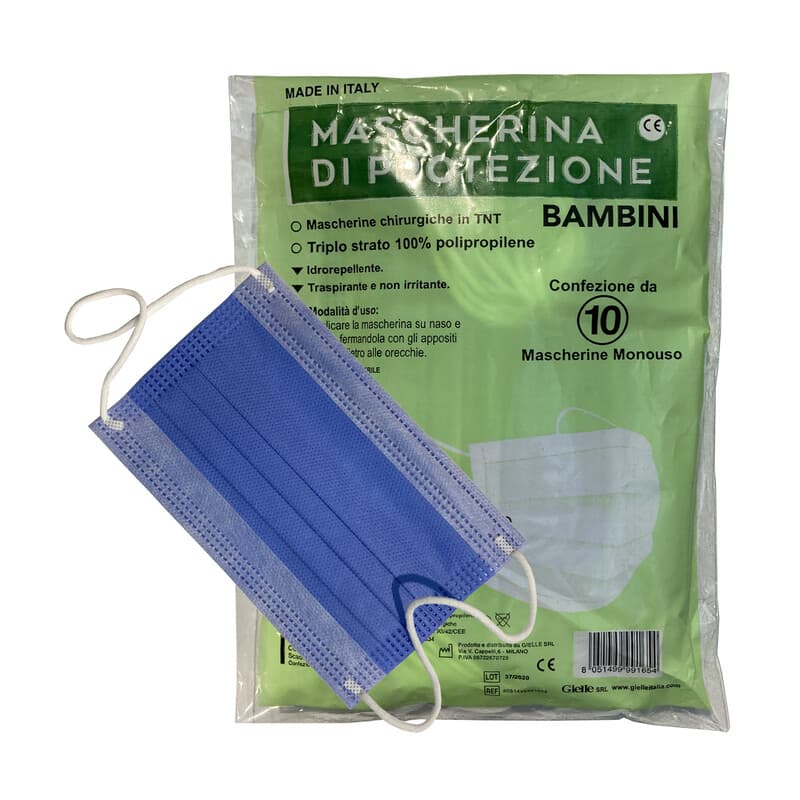 Mascherina Chirurgica Bambino Pz 10 - 2