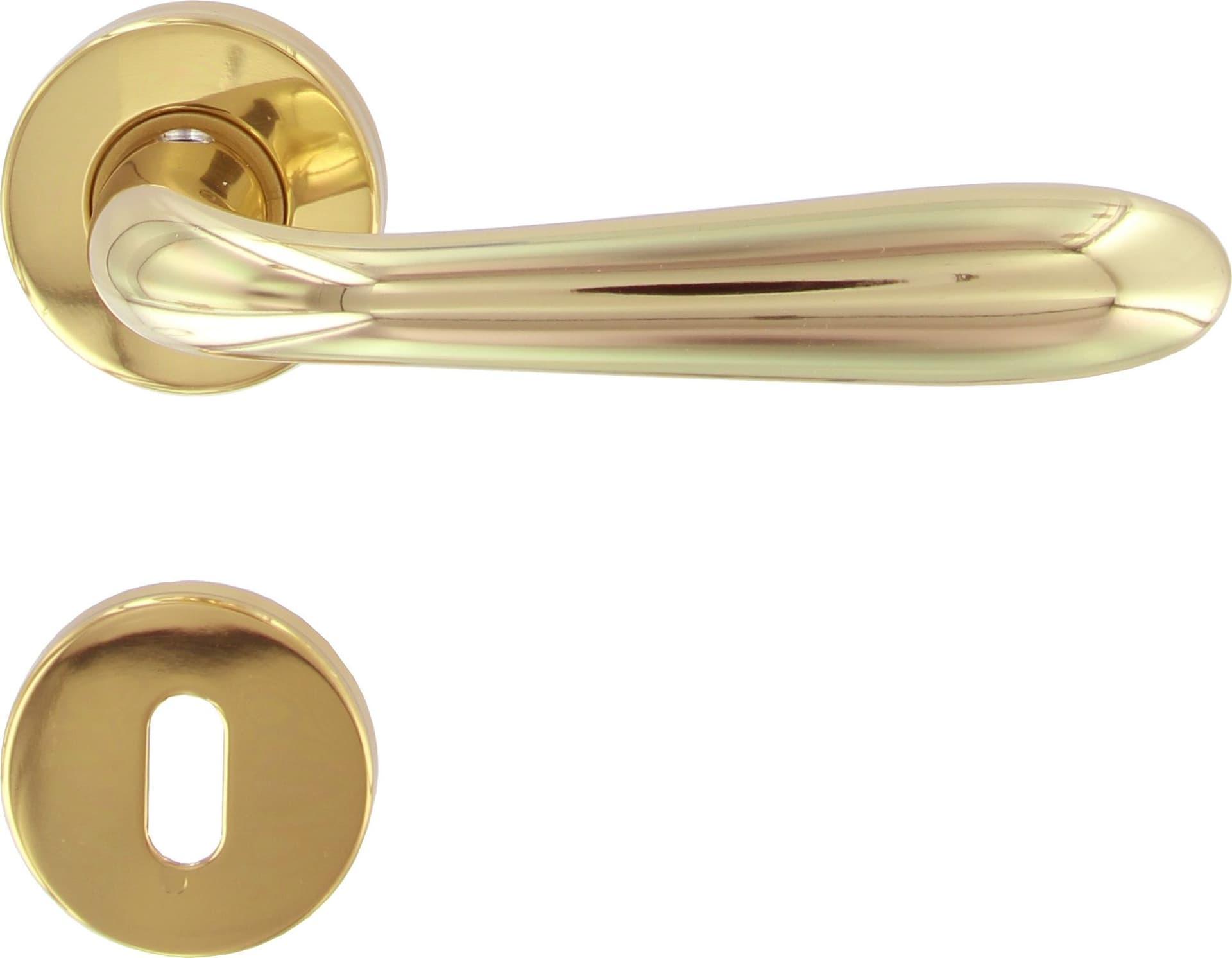Maniglia Goccia ART.M82 con Bocchetta Oro Lucido Frosio Bortolo - 2
