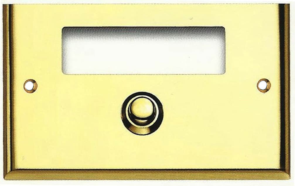 Campanello Ottone Gold Nettuno con Finestra L V - 2