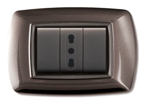 Placca Life Living Plast Alluminio Notte 3P Elettrocanali 10 Pezzi - 2