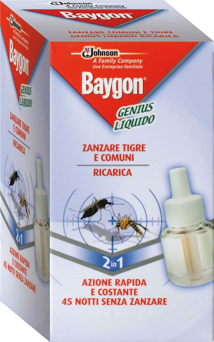 Antizanzare Baygon Genius Ricarica 45 Notti S.c.johnson Italy 24 Pezzi - 2