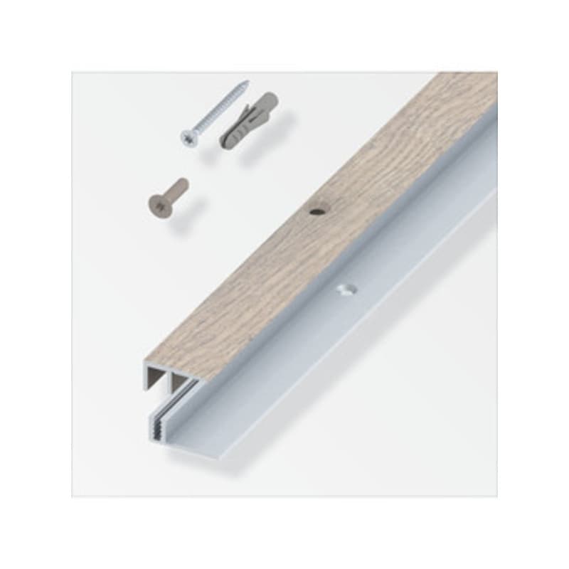 Raccordo Balcone per Parquet Rovere Grigio 100 cm - 2