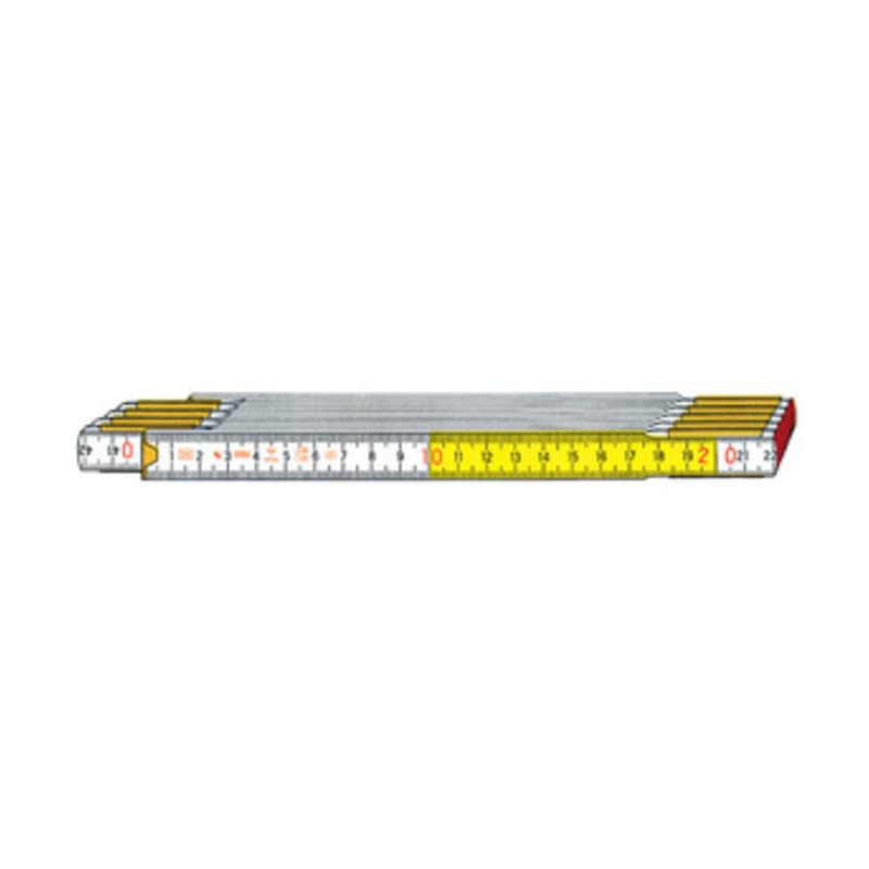 Doppio Metro Stabila 717 10 Aste Legno Bian Giall 10 Pezzi - 2