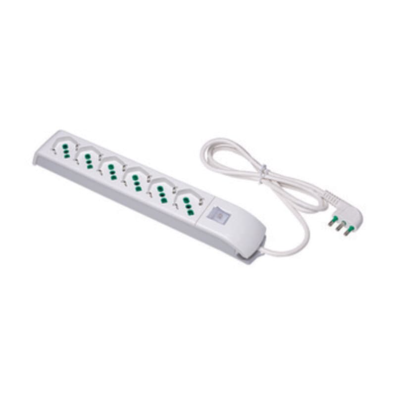 FME 41.0200 MULTIPRESA 6P BIP/SC + INT  FIDO- FANTON- 1,0 pz - 2