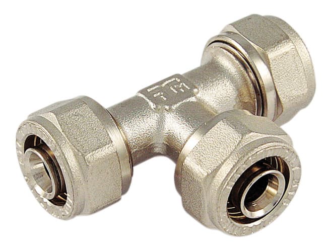 Raccordo Tee 20 x 20 x 20 per Multistrato Tiemme 5 Pezzi - 2