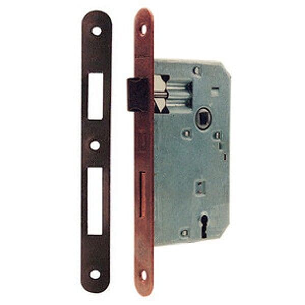 Serratura Q.8 x 70 Bronzata 50 B.tondo Bonaiti Serrature 6 Blister Bl - 2