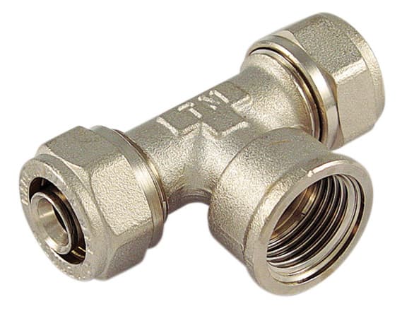 Raccordo Tee F.16 x ½ x 16 per Multistrato Tiemme 5 Pezzi - 2