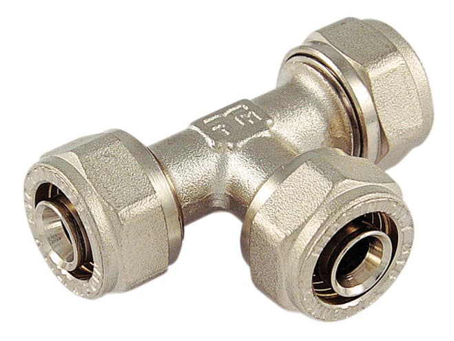 Raccordo Tee 16 x 16 x 16 per Multistrato Tiemme 5 Pezzi - 2
