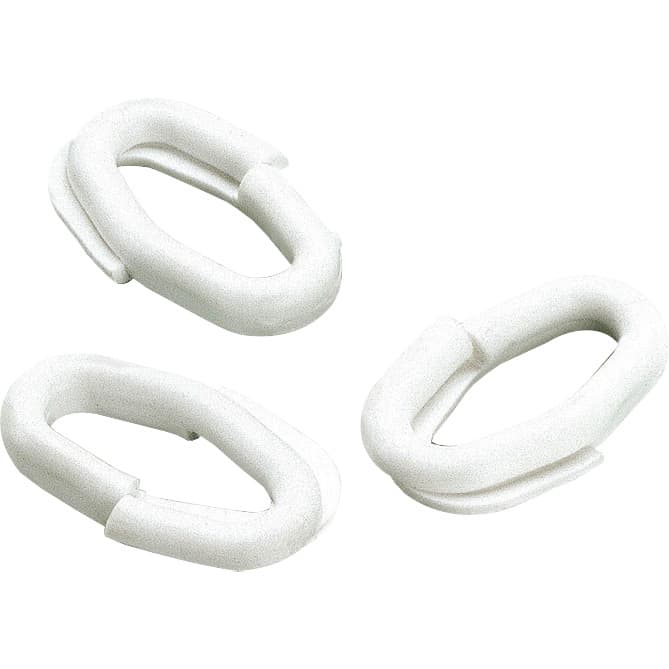 Catena Plastica D 6 Bianco Anello Giunzione per 50 Pezzi - 2