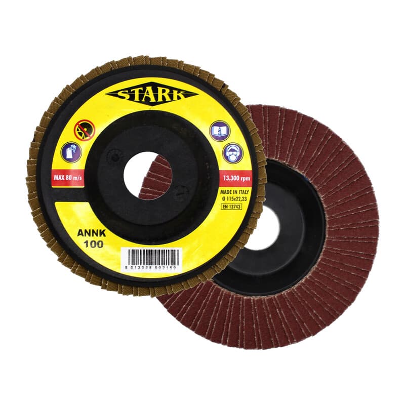 Stark Disco Abrasivo Lamellare Ø 115 mm Gr 60 Ima 10 Pezzi - 2