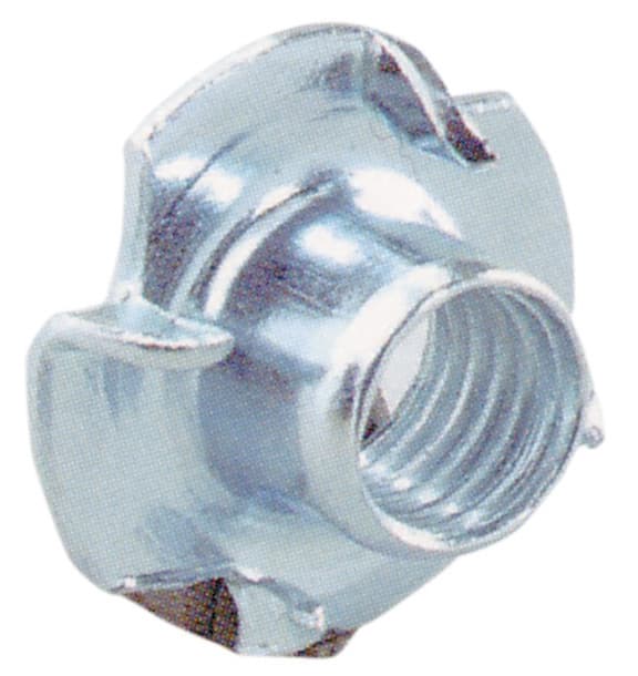 Sc Fondello a 4 Punte Zinc 8MA Ø 22XH12 Mm 10 Confezioni da 10 Pezzi - 2