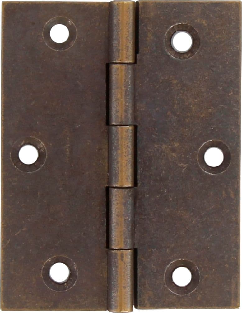 Cerniera Fresata Piana Ottone Bronz 70 x 55 mm Mariva 24 Pezzi - 2