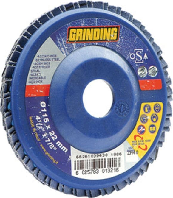 Grinding Disco Lamellare Zirc 180 x 22 Gr 80 Saint Gobain Abrasivi 10 Pezzi - 2