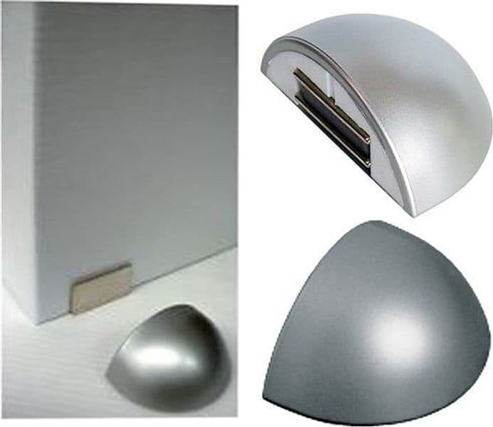 Fermaporta Magnetico con Biadesivo Cromo Lucido* Gs Plast - 2