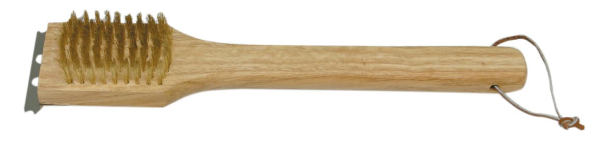 Spazzola per Barbecue Fili Ottone 30 cm i Giardini del Re 12 Pezzi - 2
