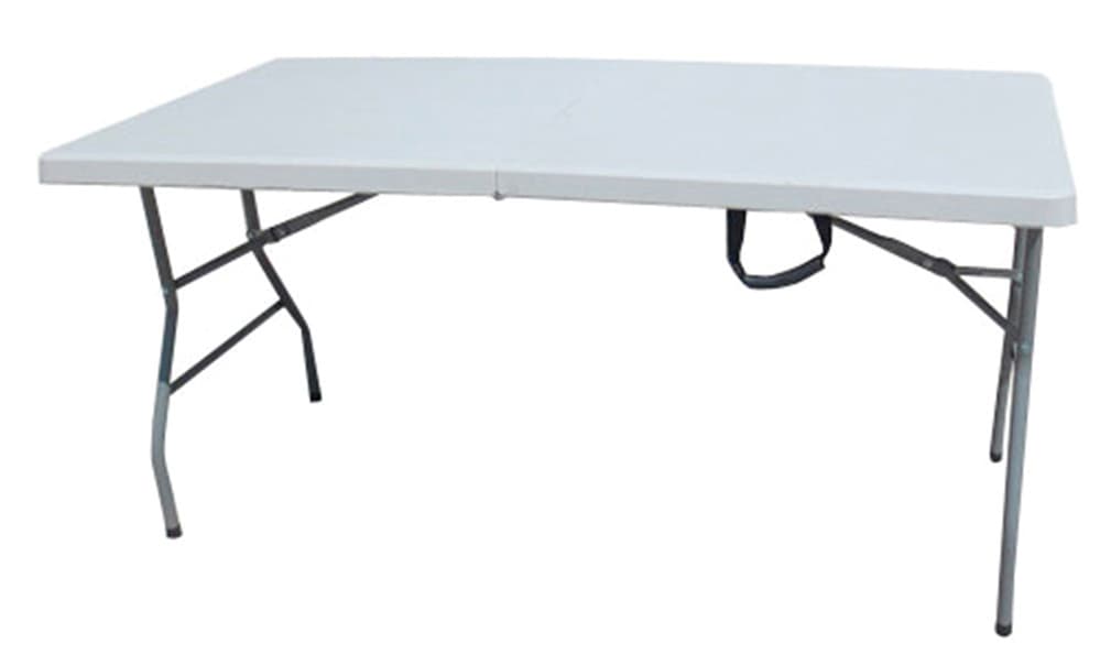 Tavolo in Acciaio e Hdpe Pieghevole 183 x 76XH74 Cm i Giardini del Re - 2