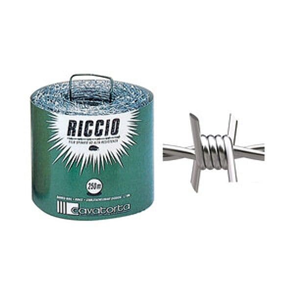 Filo Zincato Spinato Riccio 250 Maschio FEMMINA.1,70 da 12,5 kg 1 Rotoli - 2